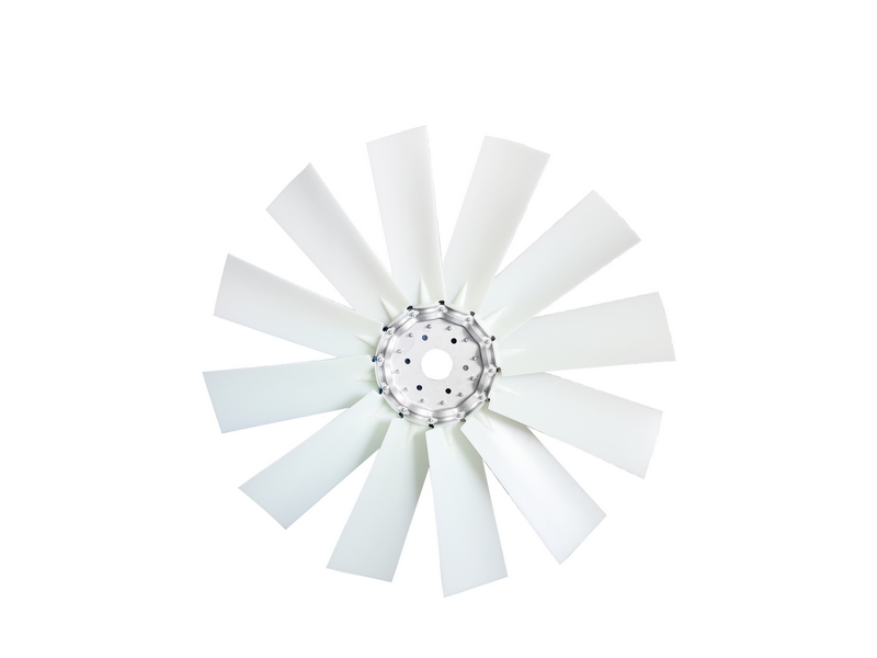 12叶 K7ZR K7ZL 青白色 组合式 尼龙扇叶总成
